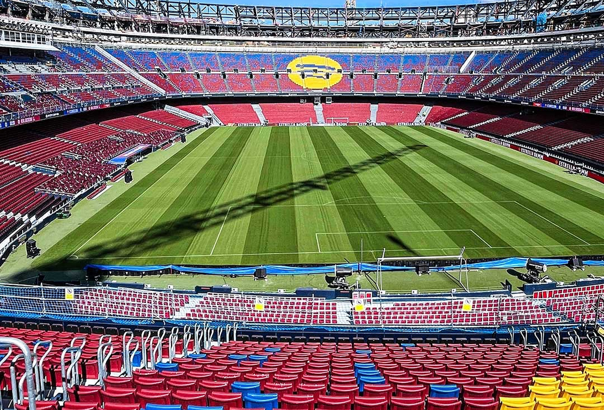 Cum arată Camp Nou după doi ani de lucrări. Foto: Instagram @433