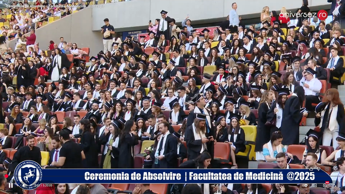 1.500 de viitori medici au sărbătorit pe Arena Națională
