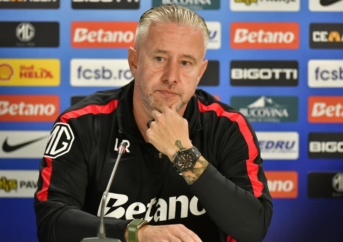 Prezentarea lui Laurențiu Reghecampf la FCSB/ Foto: Cristi Preda (GSP)