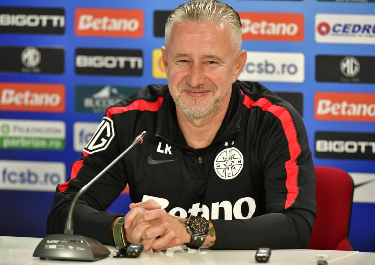 Prezentarea lui Laurențiu Reghecampf la FCSB/ Foto: Cristi Preda (GSP)