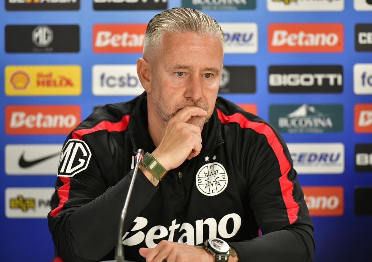 Prezentarea lui Laurențiu Reghecampf la FCSB/ Foto: Cristi Preda (GSP)