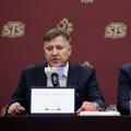 Președintele PZPN, Cezary Kulesza, și secretarul general Lukasz Wachowski