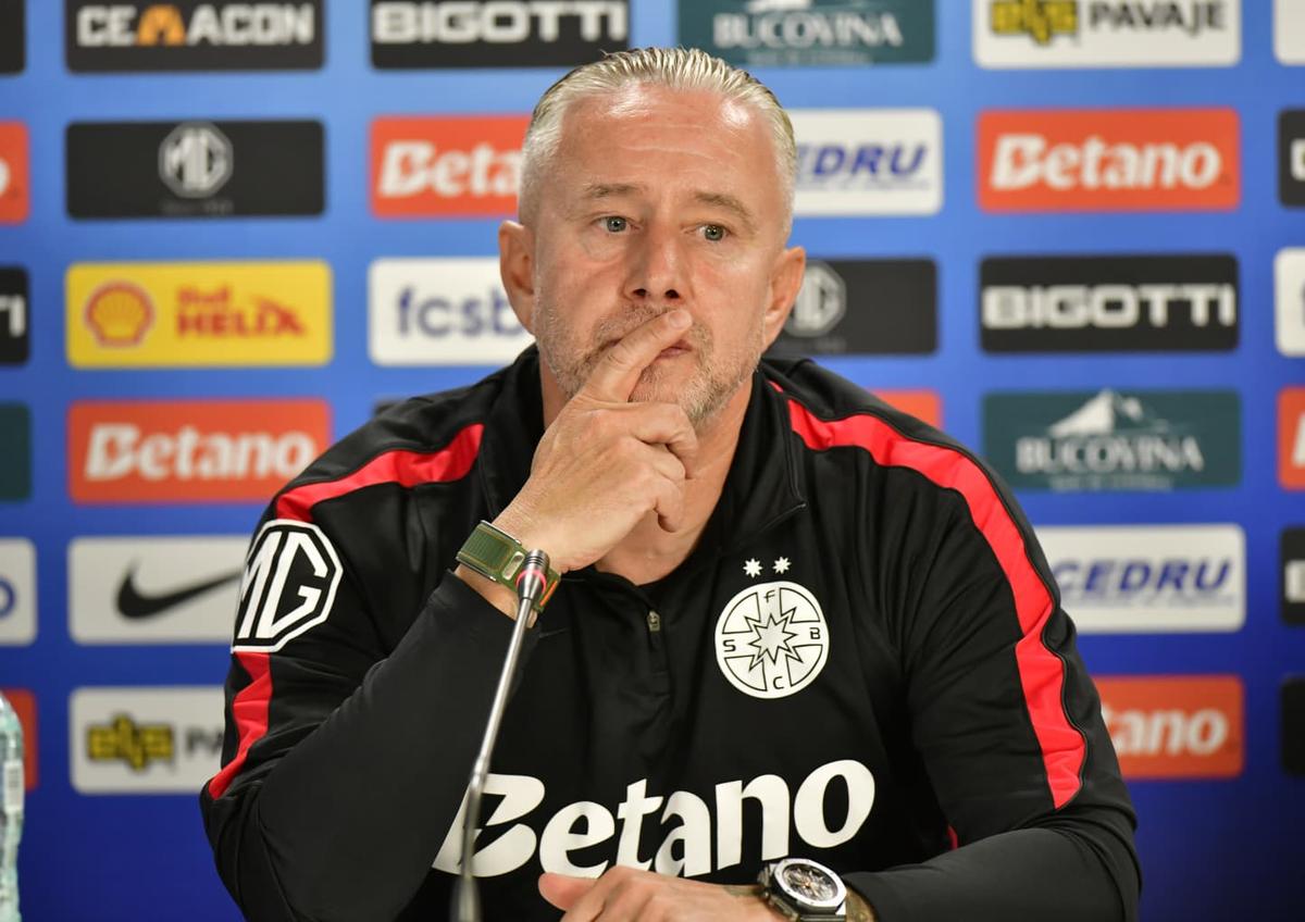 Prezentarea lui Laurențiu Reghecampf la FCSB/ Foto: Cristi Preda (GSP)