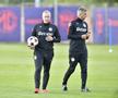Laurențiu Reghecampf, alături de Viorel Dinu la primul antrenament de la FCSB / Foto: Cristi Preda (GSP)