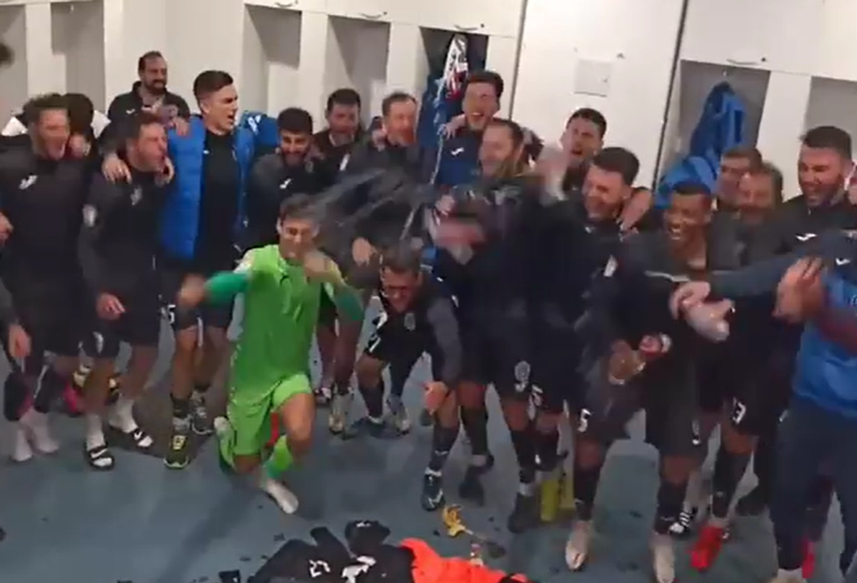 VIDEO » Academica Clinceni, fiesta în vestiar după succesul contra Craiovei