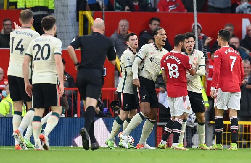 Manchester United - Liverpool. În prelungirile primei reprize, Cristiano Ronaldo a recurs la un gest care nu are nicio legătură cu sportivitatea.