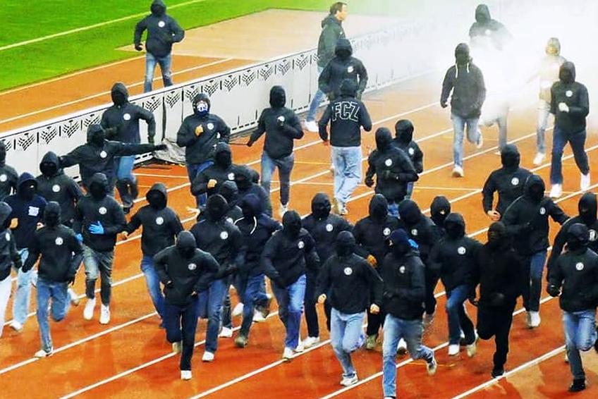 Grasshoppers - FC Zurich și măcelul din peluze / Sursă foto: Facebook Ultras World