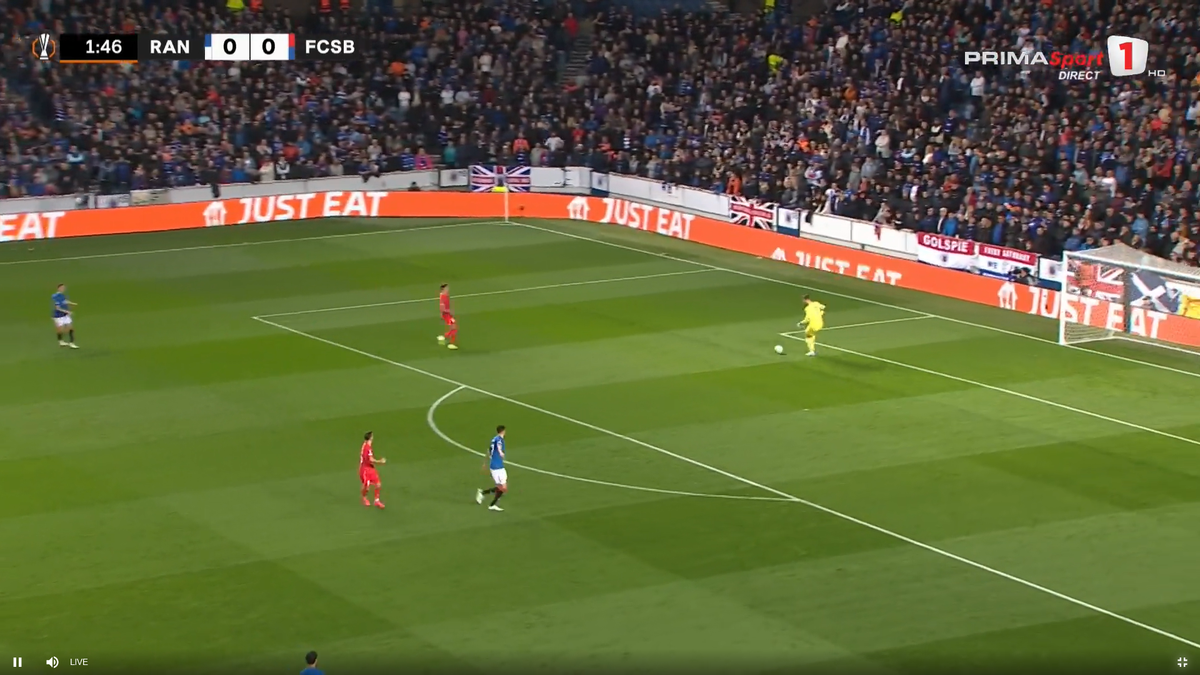 Gol anulat pentru FCSB cu Rangers