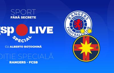 Rangers - FCSB » Roș-albaștrii caută a treia victorie în Europa League! Comentăm împreună cu Raul Rusescu la GSP Live Special