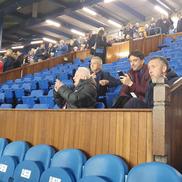 Mihai Stoica, Viorel Hrebenciuc și Dan Idița, prezenți la Rangers - FCSB, foto: Justin Gafiuc