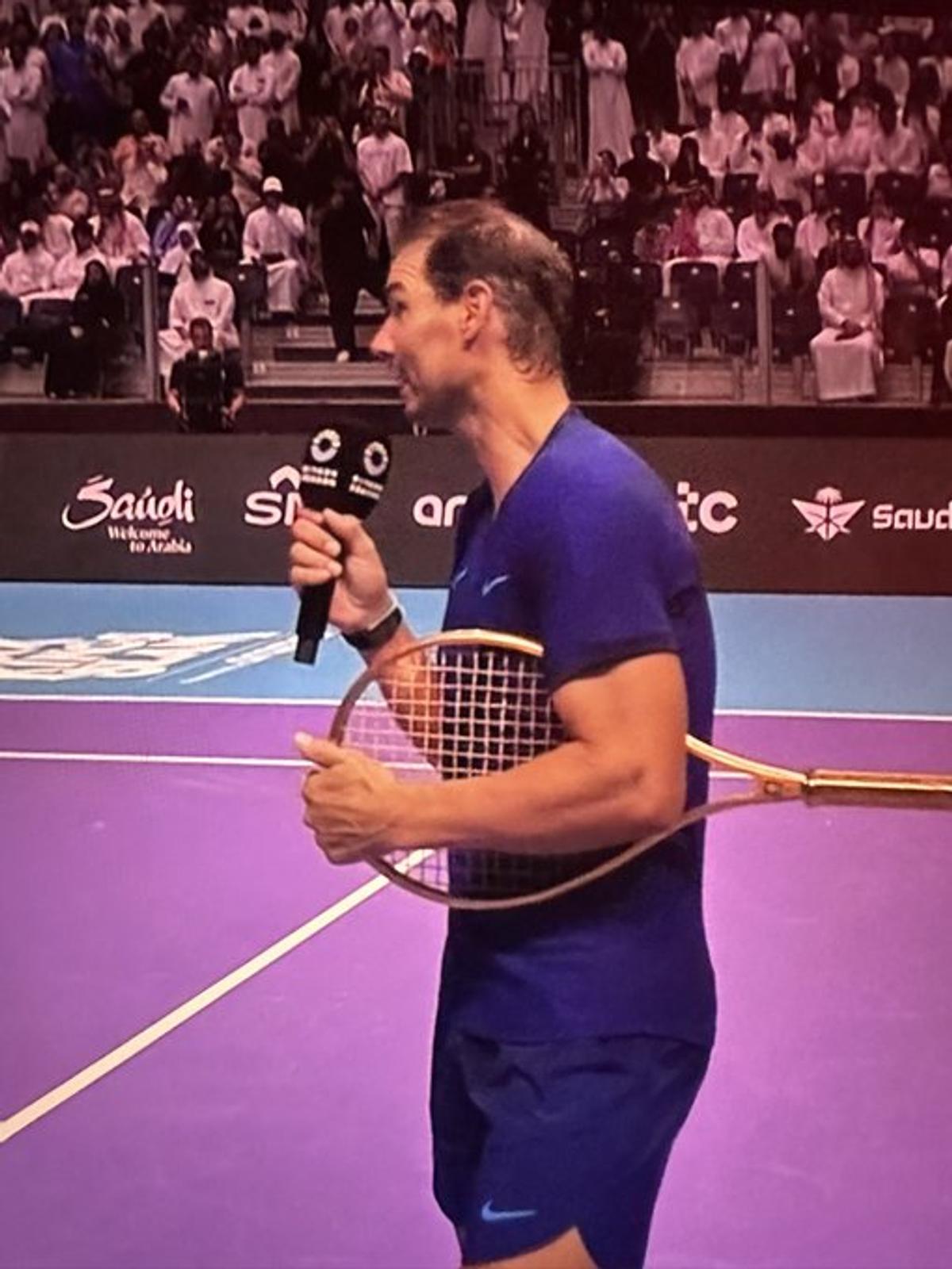 Prețul exorbitant al rachetei de aur masiv pe care a primit-o cadou Rafael Nadal de la șeicii din Arabia Saudită