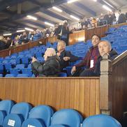 Mihai Stoica, Viorel Hrebenciuc și Dan Idița, prezenți la Rangers - FCSB, foto: Justin Gafiuc