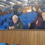 Mihai Stoica, Viorel Hrebenciuc și Dan Idița, prezenți la Rangers - FCSB, foto: Justin Gafiuc
