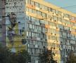 Eroii sportului românesc prind viață pe ziduri: Nicolae Stanciu, Radu Drăgușin și Nadia Comăneci, în picturi murale spectaculoase