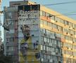 Eroii sportului românesc prind viață pe ziduri: Nicolae Stanciu, Radu Drăgușin și Nadia Comăneci, în picturi murale spectaculoase