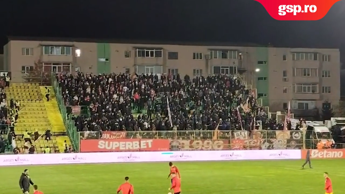 Conflict în galeria lui Dinamo la meciul cu FC Argeș