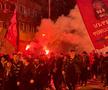Suporterii rapidiști, show în drumul spre Arena Națională