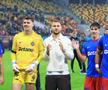 Târnovanu, Denis Drăguș, Alex Stoian, Muhar, Ngezana și Cisotti, după FCSB - Rapid 4-1 // foto: Ionuț Iordache