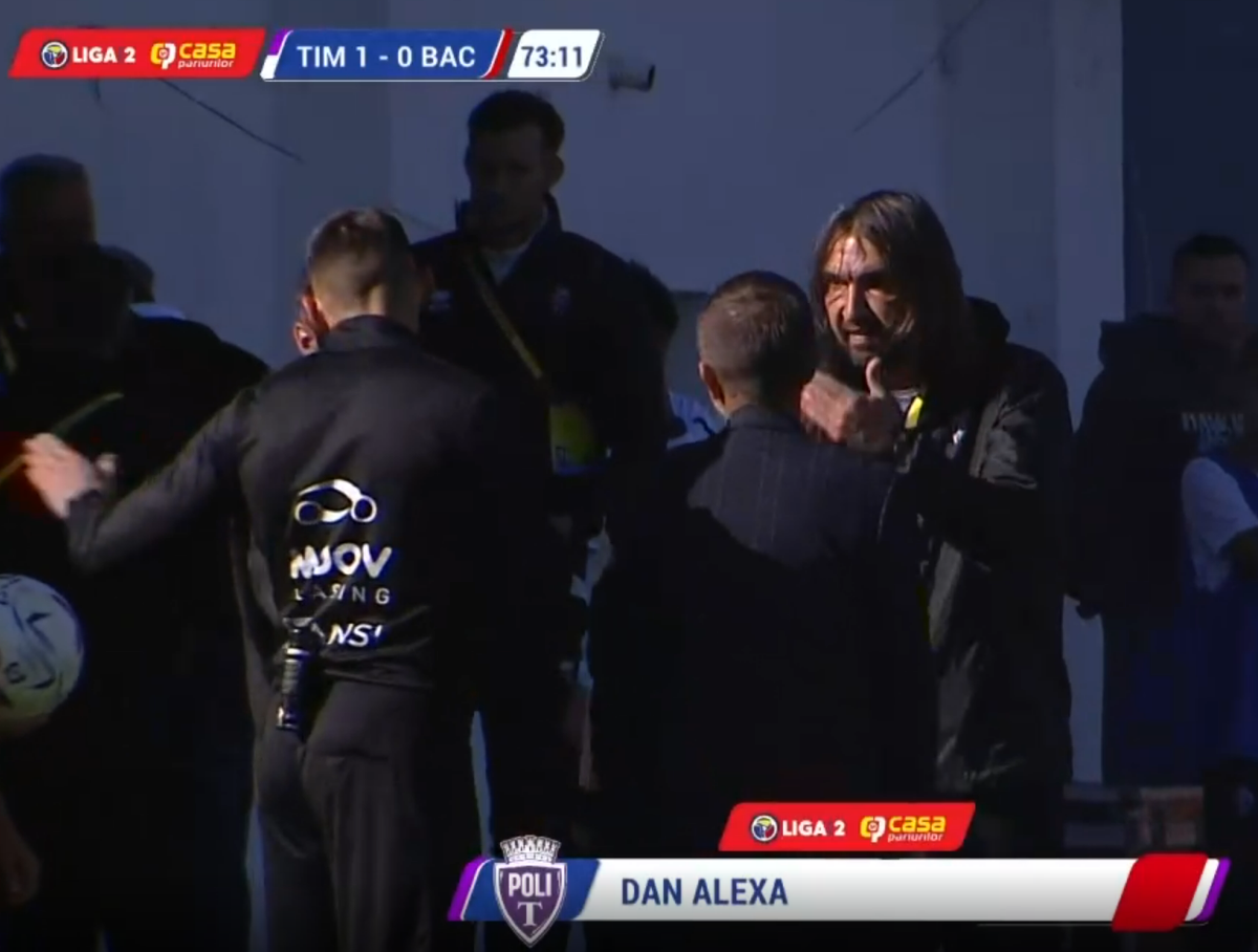 Dan Alexa, eliminat în Poli Timișoara - FC Bacău