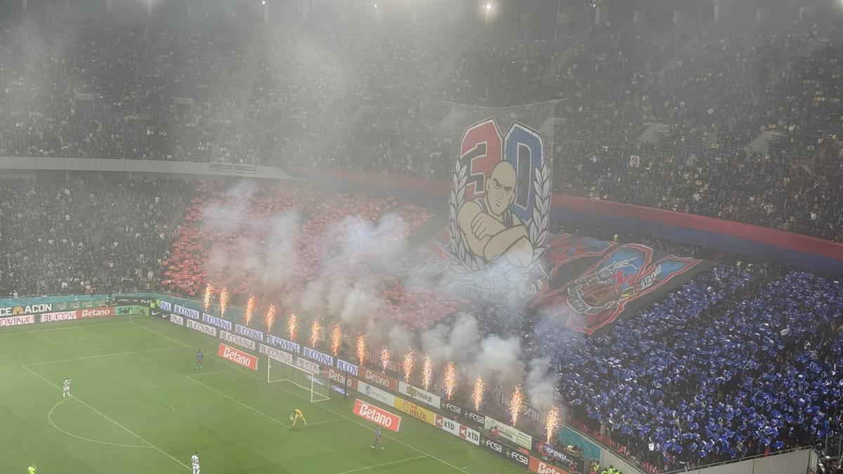 Scenografia spectaculoasă a celor de la FCSB a fost aflată de rapidiști! Meciul a fost întrerupt