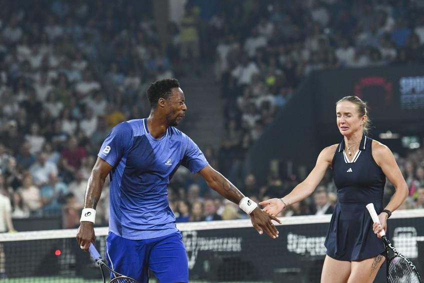 Gael Monfils și Elina Svitolina, la Sports Festival, în Cluj-Napoca/Foto: Imago Images