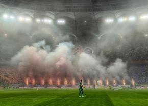Scenografia spectaculoasă a celor de la FCSB a fost aflată de rapidiști! Meciul a fost întrerupt