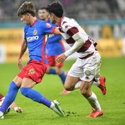 Alex Stoian, în FCSB - Rapid// foto: Ionuț Iordache și Cristi Preda (GSP.ro)