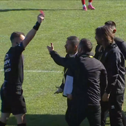 Dan Alexa, eliminat în Poli Timișoara - FC Bacău // foto: captură Prima Sport