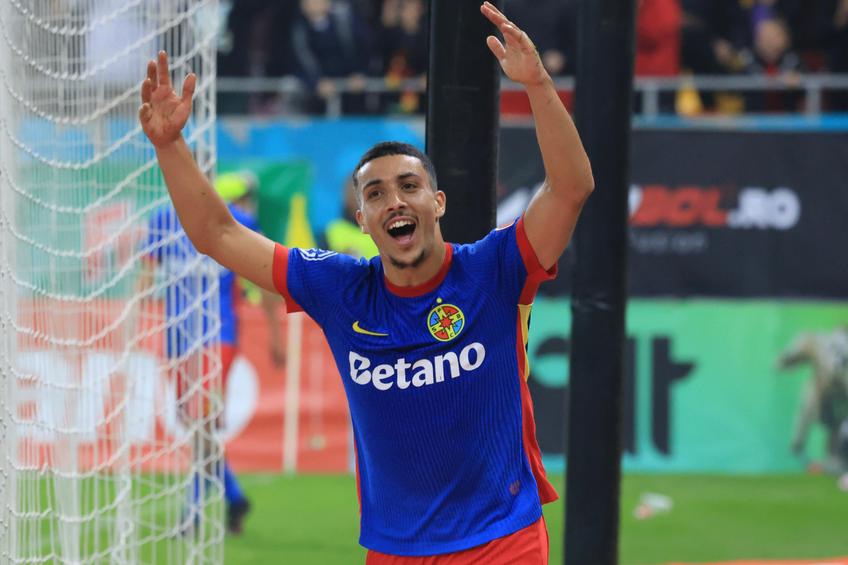 Aymen Boutoutaou, în FCSB - Rapid // foto: Ionuț Iordache și Cristi Preda (GSP.ro)