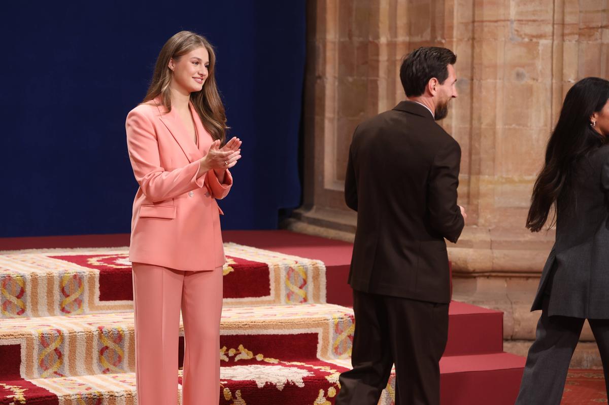 Cum au apărut Lionel Messi și soția Antonela la întâlnirea cu Prințesa Leonor » Sunt imaginile momentului