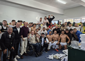 Petre Grigoraș, omul momentului în Liga 2 » Petrecere dezlănțuită în vestiar: „Ăștia sunt băieții mei și au inimă de lei!”