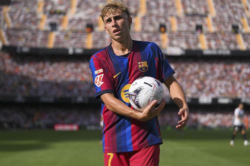 Fermin Lopez, unul dintre jucătorii crescuți de Barcelona / foto: Guliver/gettyimages
