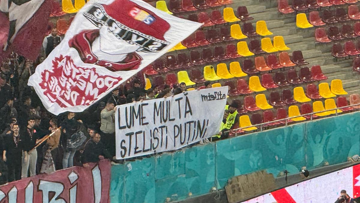 FCSB - Rapid, imagini de atmosferă, scenografie, bannere