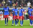Dawa, Joao Paulo, Pădurariu, Crețu, Duarte, Aymen Boutoutaou și Muhar, în FCSB - Rapid // foto: Cristi Preda (GSP.ro)