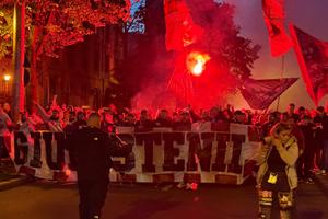 FCSB - Rapid, derby-ul toamnei pe Arena Națională » Ultrașii giuleșteni, în corteo spre stadion