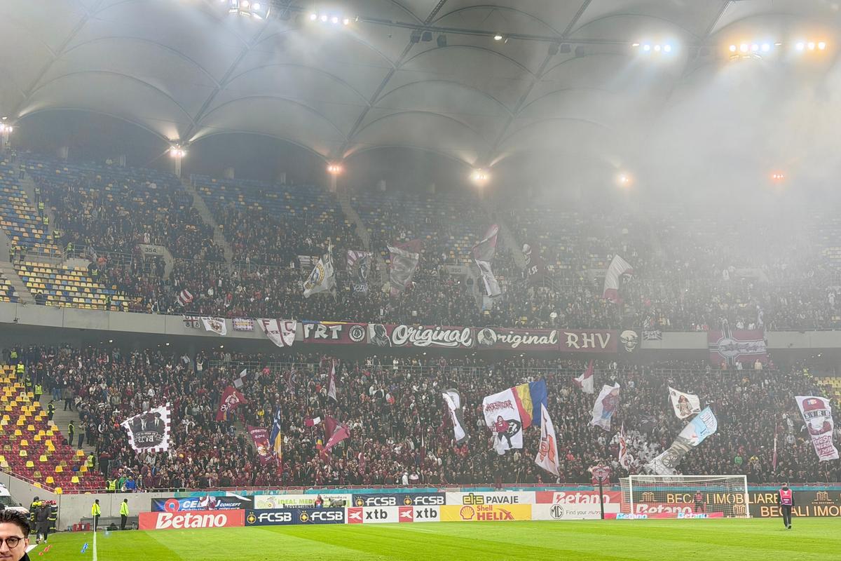 FCSB - Rapid, imagini de atmosferă, scenografie, bannere