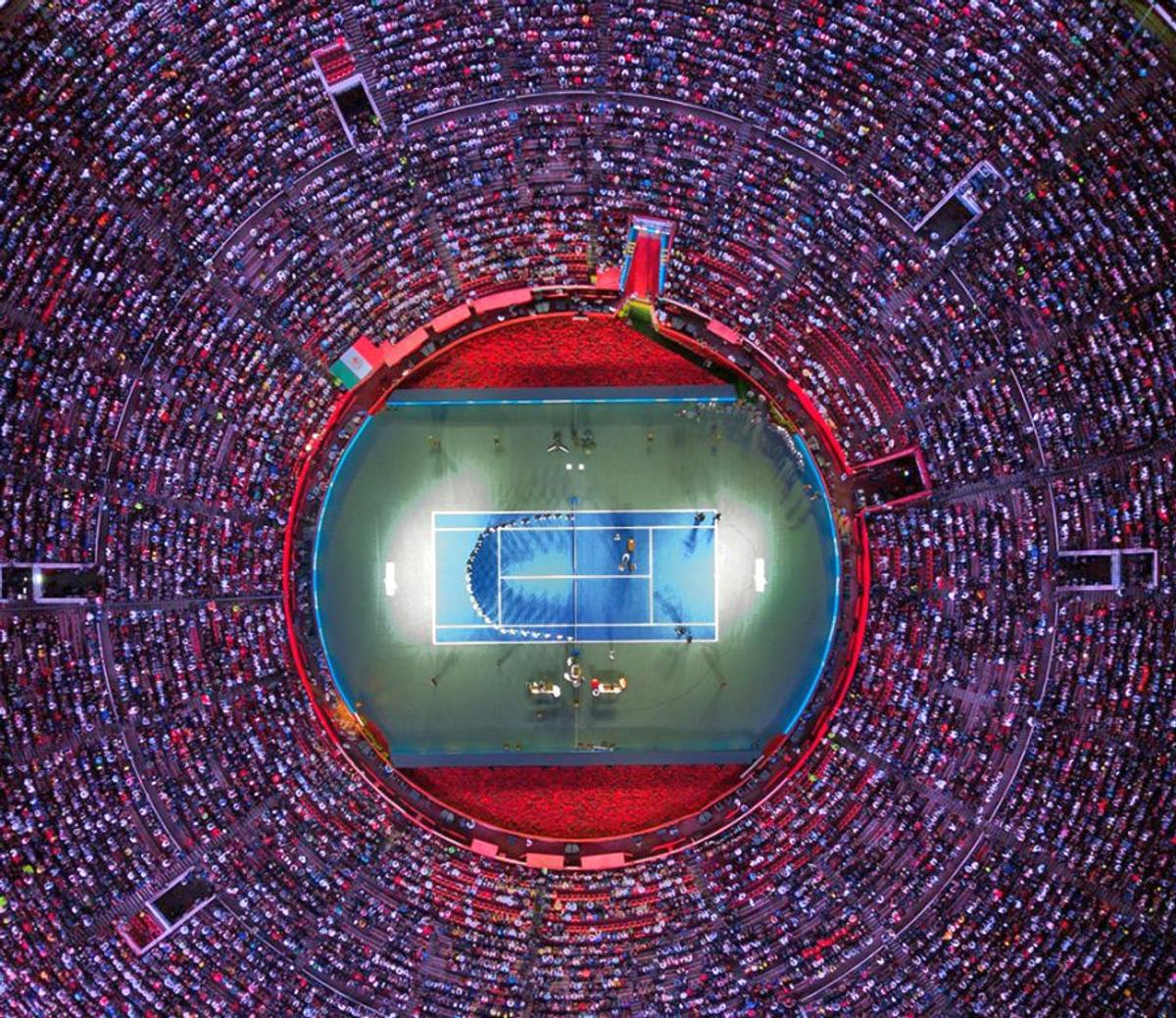 ROGER FEDERER - ALEXANDER ZVEREV // VIDEO + FOTO Federer și Zverev au stabilit un record de audiență! Meci cu peste  42.000 de fani în tribună în Mexic