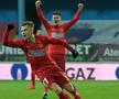 FCSB a învins-o pe Gaz Metan, scor 3-2, și e lider în Liga 1. foto: Raed Krishan