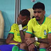 Neymar, în lacrimi pe bancă la Brazilia - Serbia. Foto: Imago