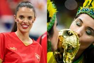 Duelul frumuseților din Qatar » Fanele Braziliei și Serbiei s-au înfruntat pe Lusail