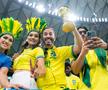 Duelul frumuseților din Qatar » Fanele Braziliei și Serbiei s-au înfruntat pe Lusail