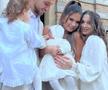 Petrecere în vremea Mondialului: Florinel Coman și Ioana și-au botezat fetița cu nume „pur” » Denis și Vanessa Drăguș au fost nași