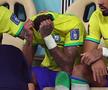 Neymar, în lacrimi pe bancă la Brazilia - Serbia. Foto: Imago