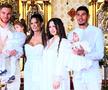 Petrecere în vremea Mondialului: Florinel Coman și Ioana și-au botezat fetița cu nume „pur” » Denis și Vanessa Drăguș au fost nași