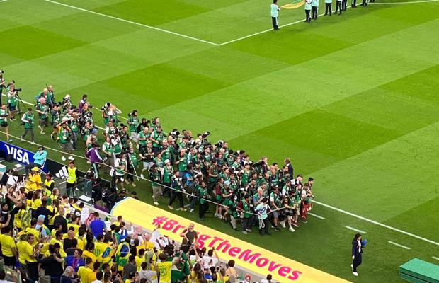 Interes major pentru Brazilia » Fotografia inedită surprinsă de reporterii GSP pe stadion