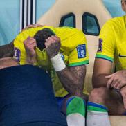 Neymar, în lacrimi pe bancă la Brazilia - Serbia. Foto: Imago
