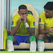Neymar, în lacrimi pe bancă la Brazilia - Serbia. Foto: Imago