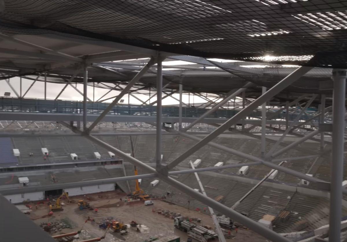 Imagini senzaționale! Stadionul de 634 de milioane de euro din Premier League prinde contur » Va fi inaugurat sezonul viitor