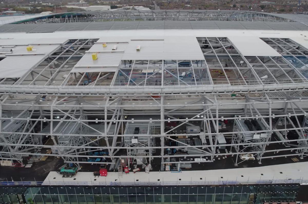 Imagini senzaționale! Stadionul de 634 de milioane de euro din Premier League prinde contur » Va fi inaugurat sezonul viitor