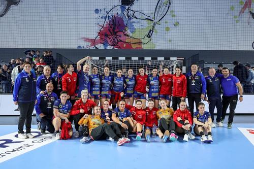 Naționala de handbal feminin a României s-a distrat cu Portugalia, scor 32-22, în al doilea meci de la Trofeul Carpați 2023.